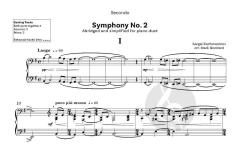 Easy Rachmaninov Piano Duets von Sergei Rachmaninow (Download) 