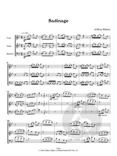 Badinage for Flute, Oboe and Bassoon von Jeffery Wilson (Download) 