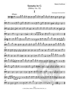 Sonata in G, Sibley No. 12 von Giuseppe Sammartini (Download) 