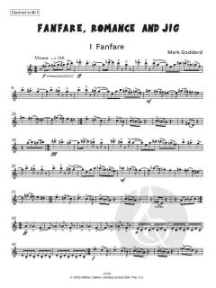 Fanfare, Romance and Jig von Mark Goddard (Download) 