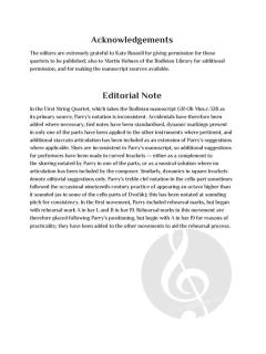 String Quartet No. 1 von Charles Hubert Hastings Parry (Download) 