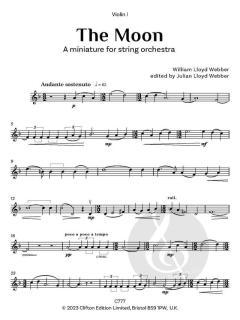 The Moon (Vioiln 1 part) von William Lloyd Webber 