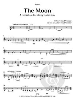 The Moon (Violin 2 part) von William Lloyd Webber 