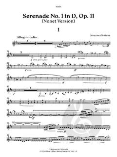 Serenade No. 1 in D, op. 11 von Johannes Brahms (Download) 