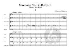 Serenade No. 1 in D, op. 11 von Johannes Brahms (Download) 