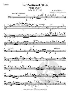 Der Zweikampf "The Duel" (1884) von Richard Strauss 