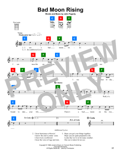Bad Moon Rising von Creedence Clearwater Revival (Download) 