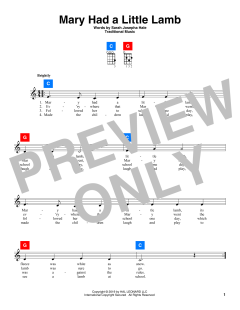 Mary Had A Little Lamb von Traditional (Download) 