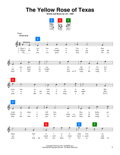 The Yellow Rose Of Texas (Download) 