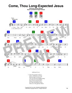 Come, Thou Long-Expected Jesus von Charles Wesley (Download) 