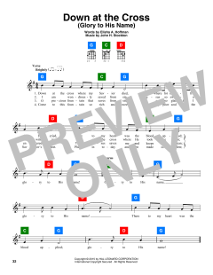 Down At The Cross von Elisha A. Hoffman (Download) 