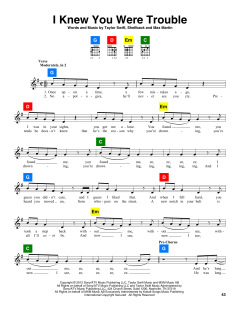 I Knew You Were Trouble von Taylor Swift (Download) 