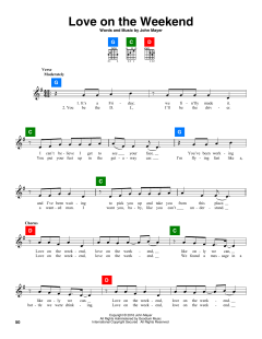 Love On The Weekend von John Mayer (Download) 