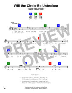 Will The Circle Be Unbroken von Charles Hutchinson Gabriel (Download) 