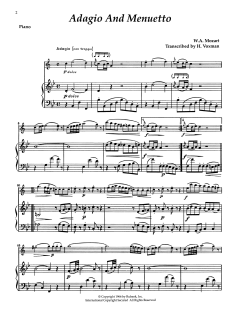 Adagio & Meneutto von Wolfgang Amadeus Mozart (Download) 