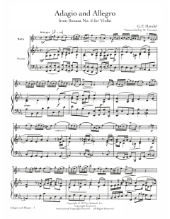 Adagio And Allegro von Georg Friedrich Händel (Download) 