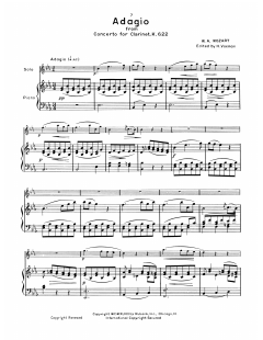 Adagio, K. 622 von Wolfgang Amadeus Mozart (Download) 