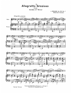 Allegretto Grazioso von Johannes Brahms (Download) 