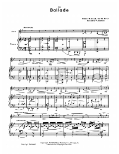 Ballade Op. 43, No. 3 von Niels Gade (Download) 