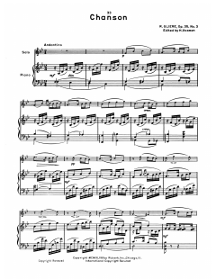 Chanson Op.35, No.3 von Reinhold Glière (Download) 