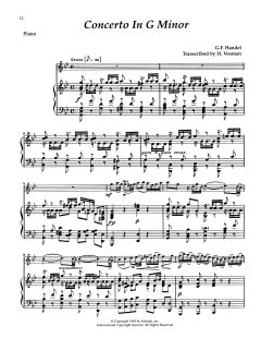 Concerto In G Minor (Download) 