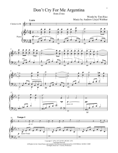 Don't Cry For Me Argentina von Madonna (Download) 