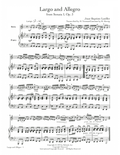 Largo And Allegro von Jean-Baptiste Loeillet (Download) 