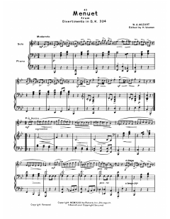 Menuet von Wolfgang Amadeus Mozart (Download) 