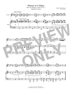Minuet In G Major (Download) 