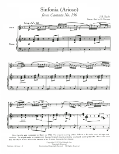 Sinfonia von Johann Sebastian Bach (Download) 