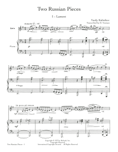 Two Russian Pieces von Vasily Kalinikov (Download) 