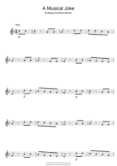 A Musical Joke von Wolfgang Amadeus Mozart (Download) 