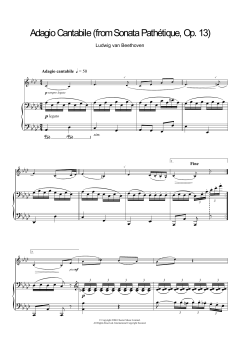 Adagio Cantabile from Sonate Pathetique Op.13, Theme from the Second Movement von Ludwig van Beethoven (Download) 