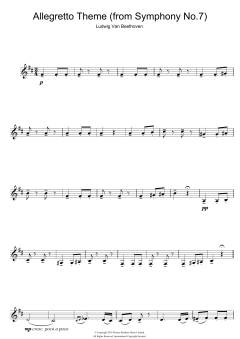 Allegretto Theme von Ludwig van Beethoven (Download) 