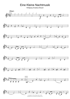 Allegro from Eine Kleine Nachtmusik K525 von Wolfgang Amadeus Mozart (Download) 