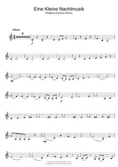 Allegro from Eine Kleine Nachtmusik K525 von Wolfgang Amadeus Mozart (Download) 
