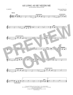As Long As He Needs Me von Lionel Bart (Download) 