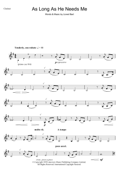 As Long As He Needs Me von Lionel Bart (Download) 