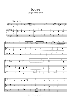 Bouree In G Major von Georg Friedrich Händel (Download) 