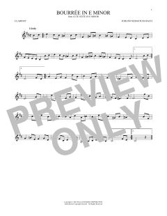 Bourree In E Minor (Download) 