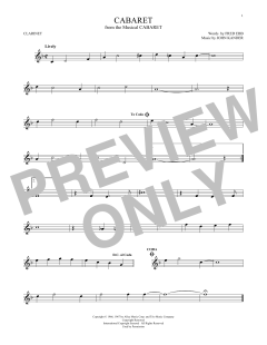 Cabaret von Fred Ebb (Download) 