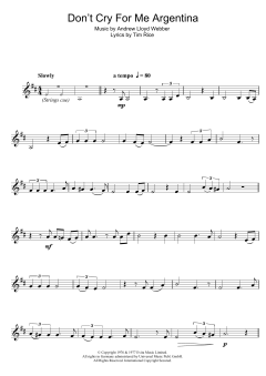 Don't Cry For Me Argentina von Madonna (Download) 