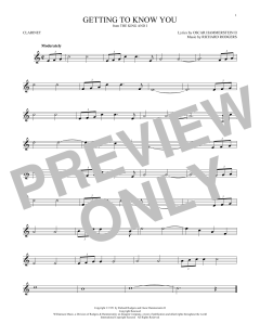 Getting To Know You von Richard Rodgers (Download) 