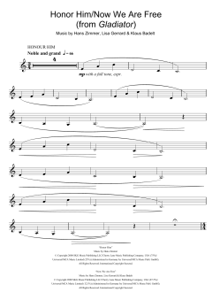 Honor Him/Now We Are Free von Hans Zimmer (Download) 