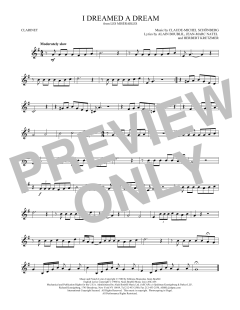 I Dreamed A Dream von Alain Boublil (Download) 