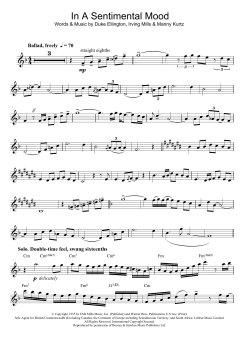 In A Sentimental Mood von Duke Ellington (Download) 