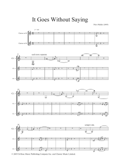 It Goes Without Saying von Nico Muhly (Download) 