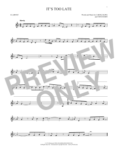 It's Too Late von Carole King (Download) 