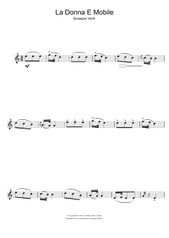 La Donna E Mobile von Giuseppe Verdi (Download) 