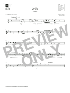 Lydia, Op. 4 No. 2  von Gabriel Fauré (Download) 